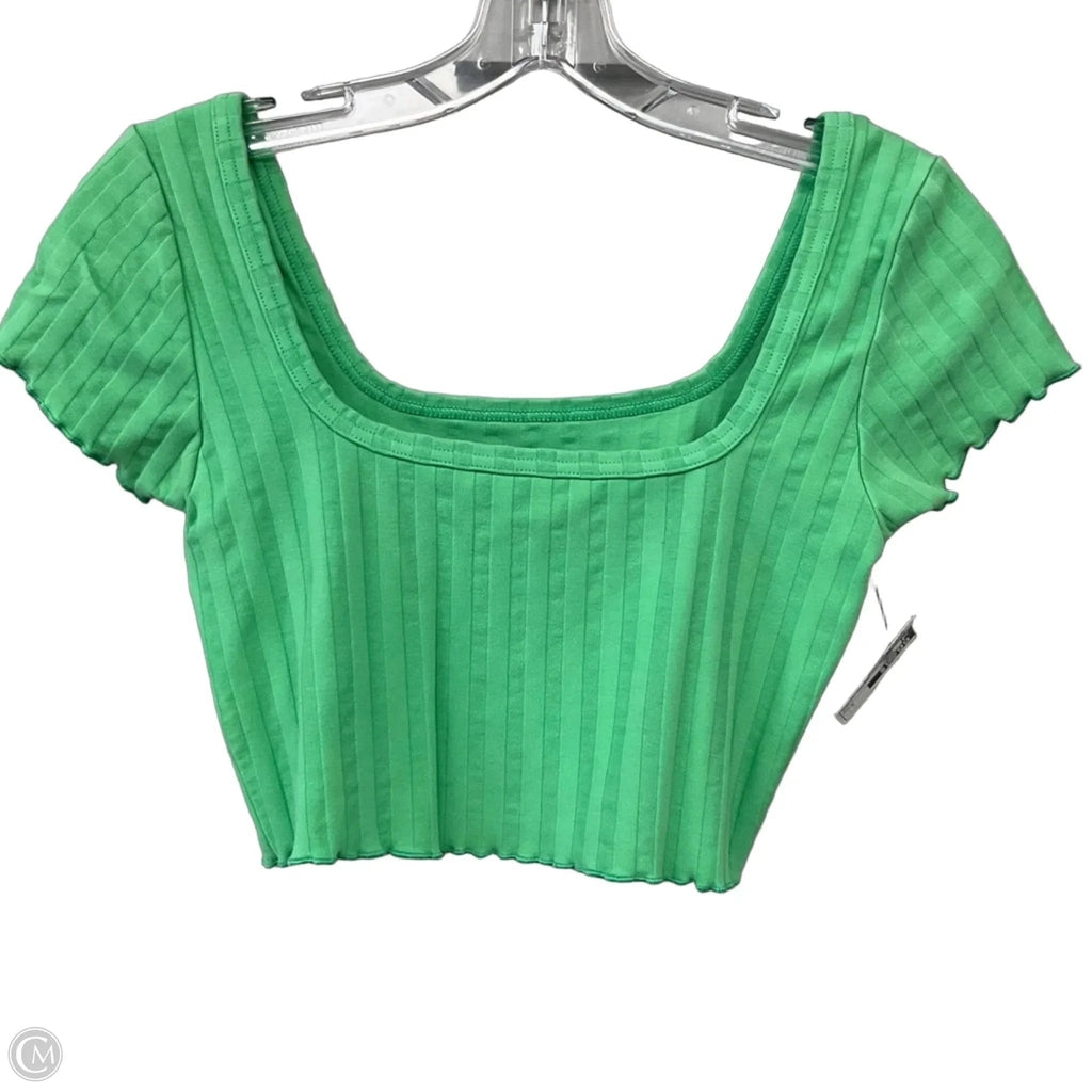 Top Short Sleeve Basic By Offline In Green, Size: S