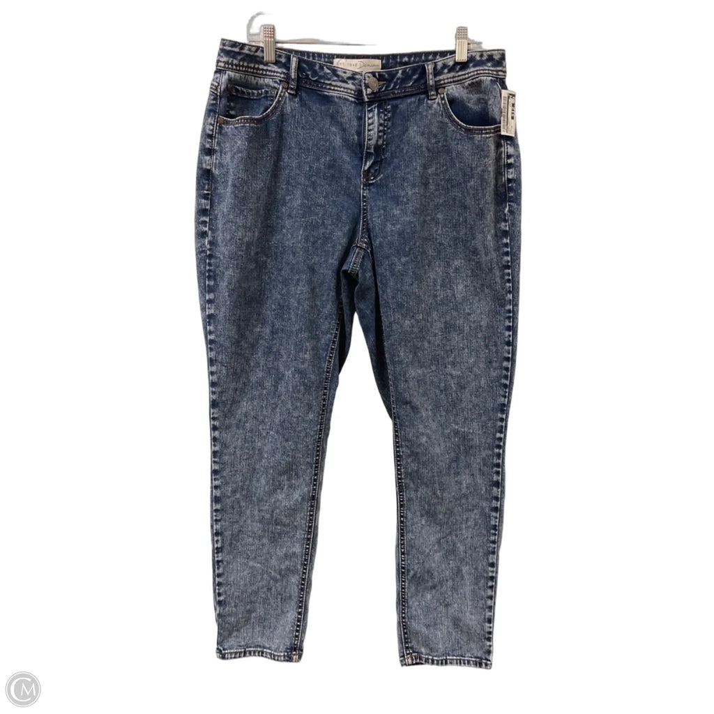 Jeans Skinny By Cato In Blue Denim, Size: 16