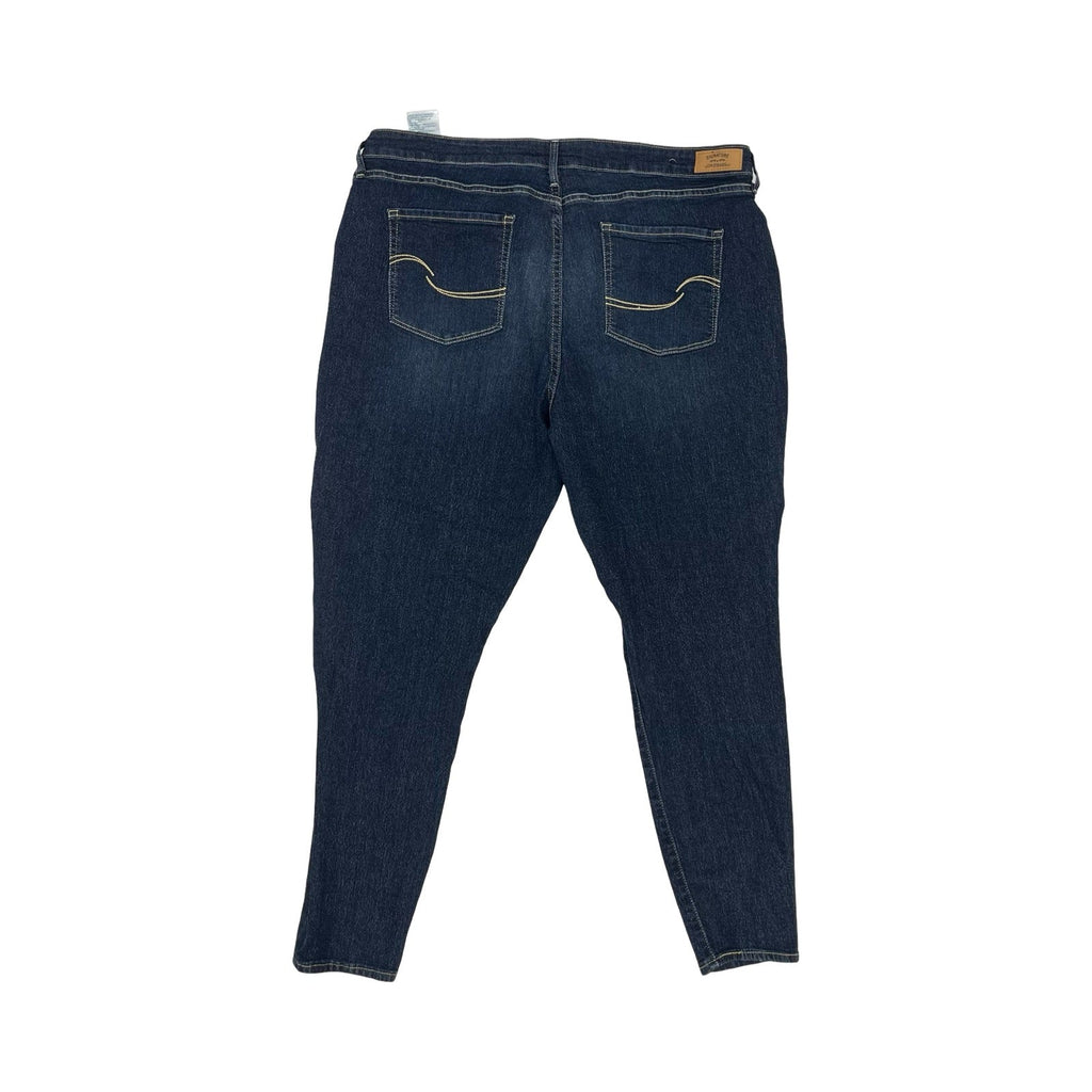 Jeans Skinny By Levis Signature In Blue Denim, Size:20