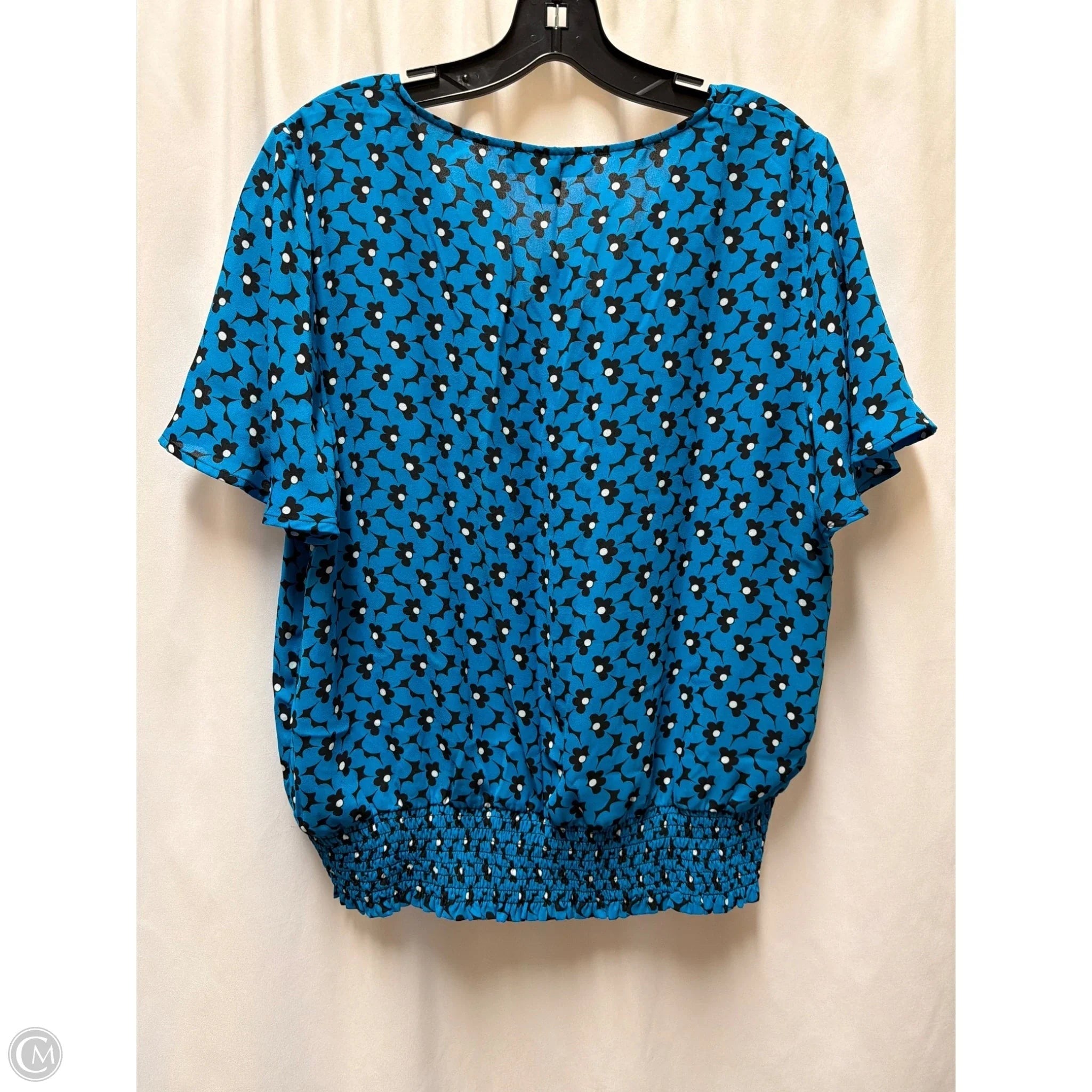 Top Short Sleeve By Michael By Michael Kors In Blue, Size: L