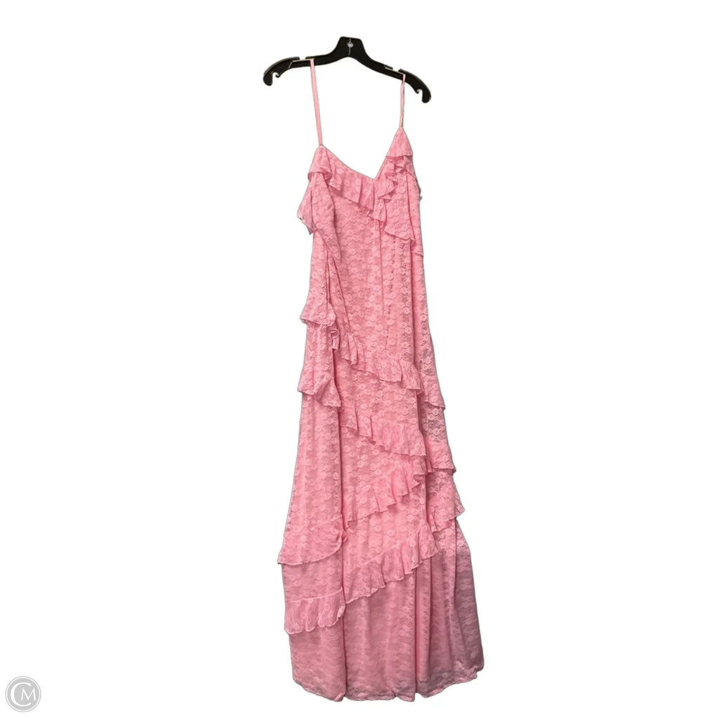 Dress Casual Maxi By Clothes Mentor In Pink, Size: L