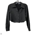 Blouse Long Sleeve By Zara In Black, Size: S