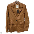 Jacket Leather By Abercrombie And Fitch In Tan, Size: S