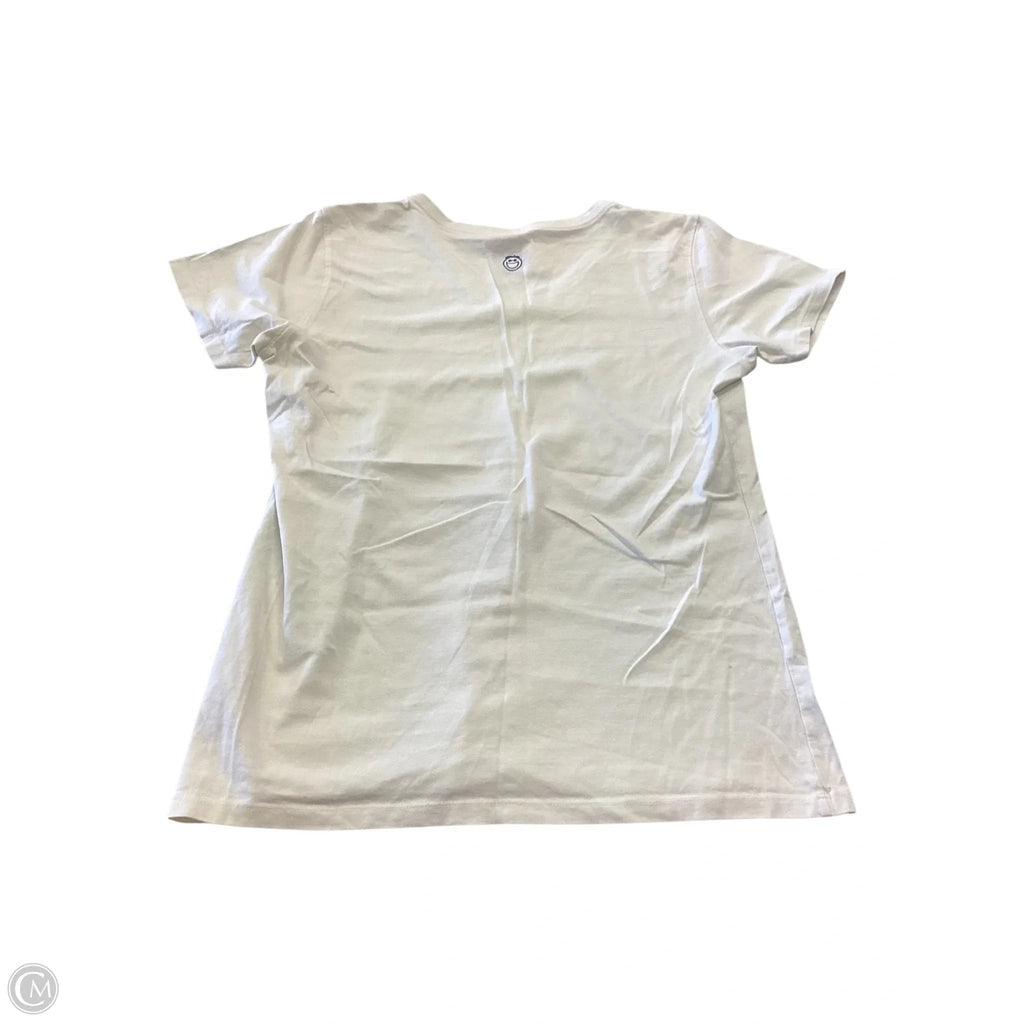 Top Short Sleeve By Life Is Good In Blue & Red & White, Size: M