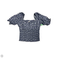 Top Short Sleeve By Abercrombie And Fitch In Blue & White, Size: S