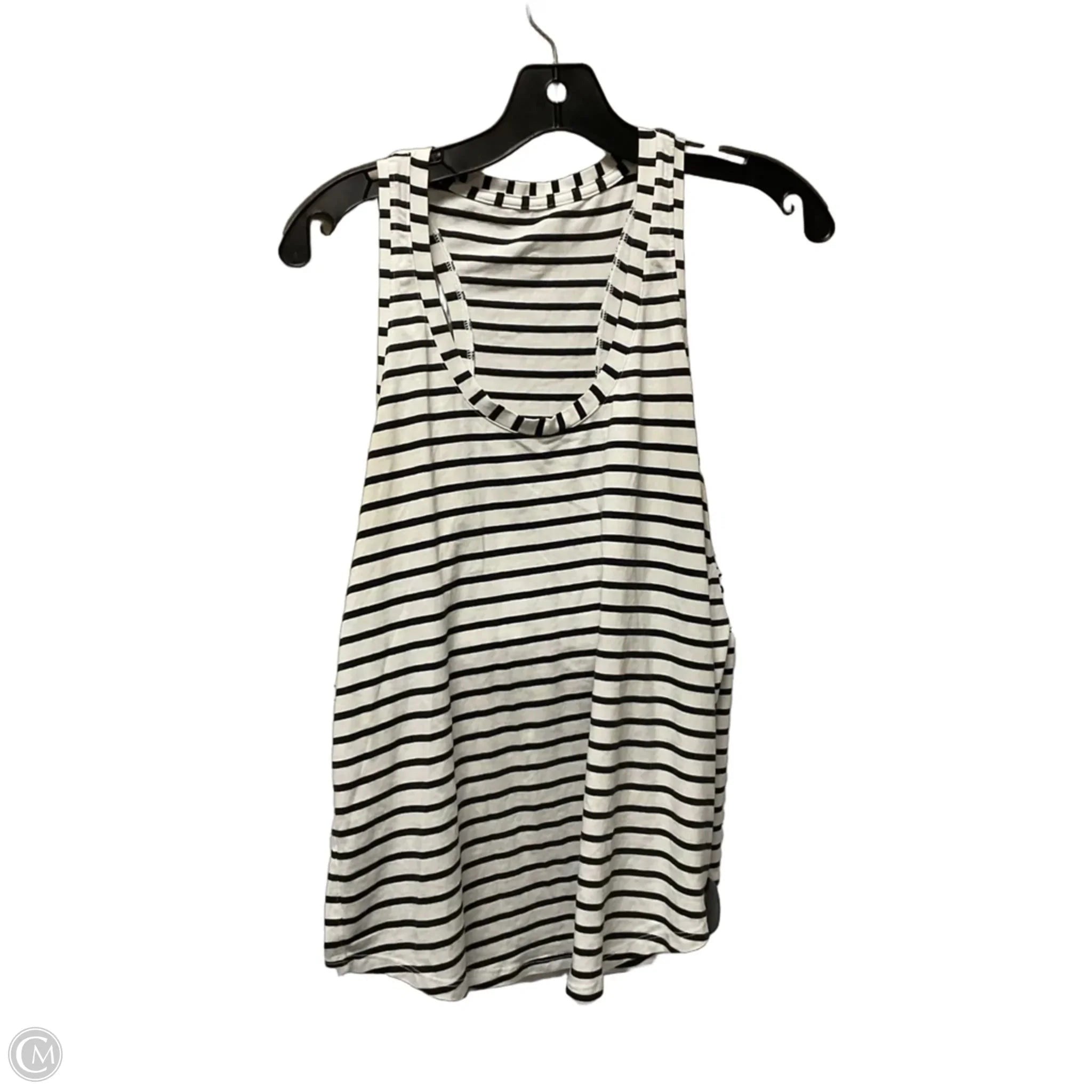 Athletic Tank Top By Lululemon In Striped Pattern, Size: M
