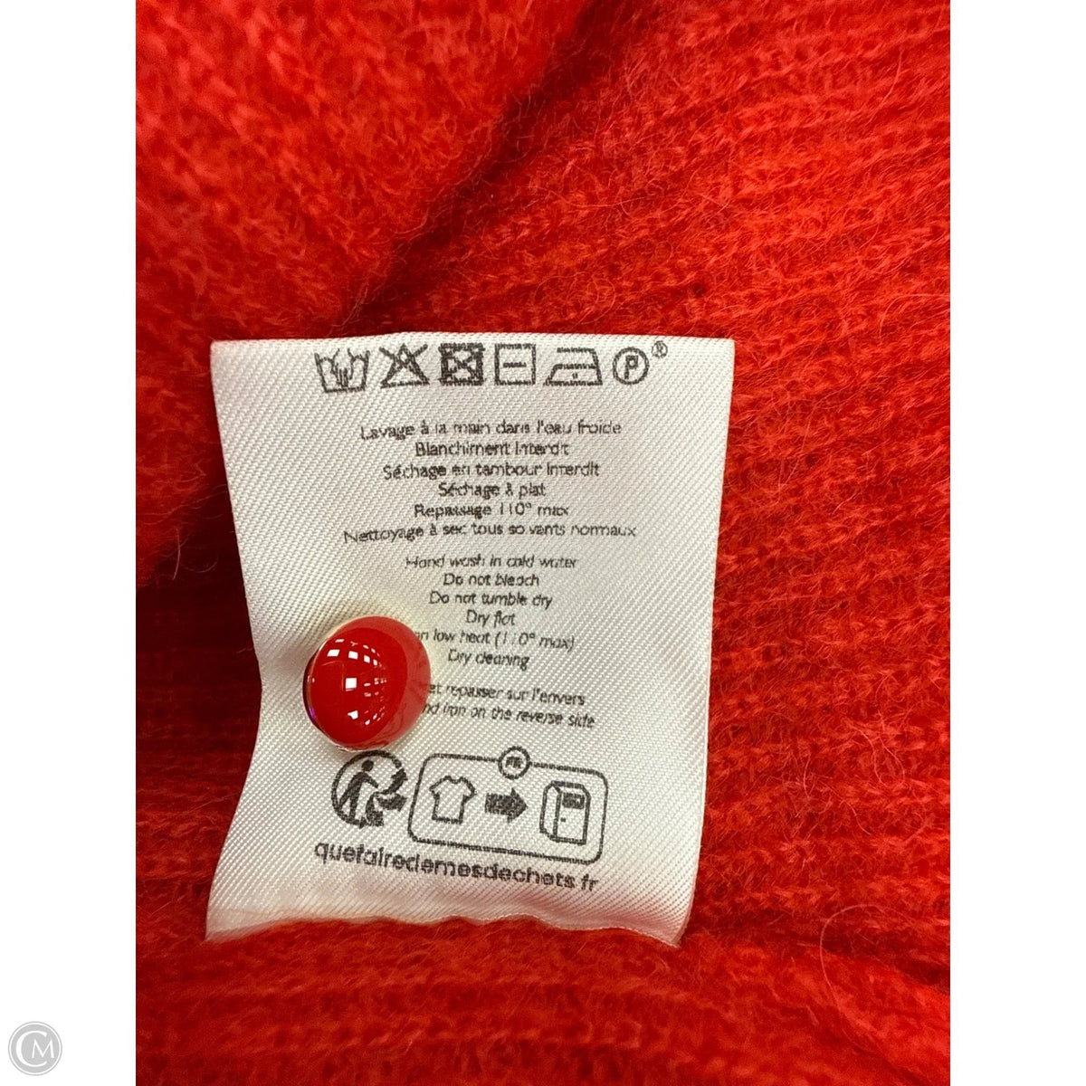 Sweater Cardigan By Sezane In Red, Size: Xxs