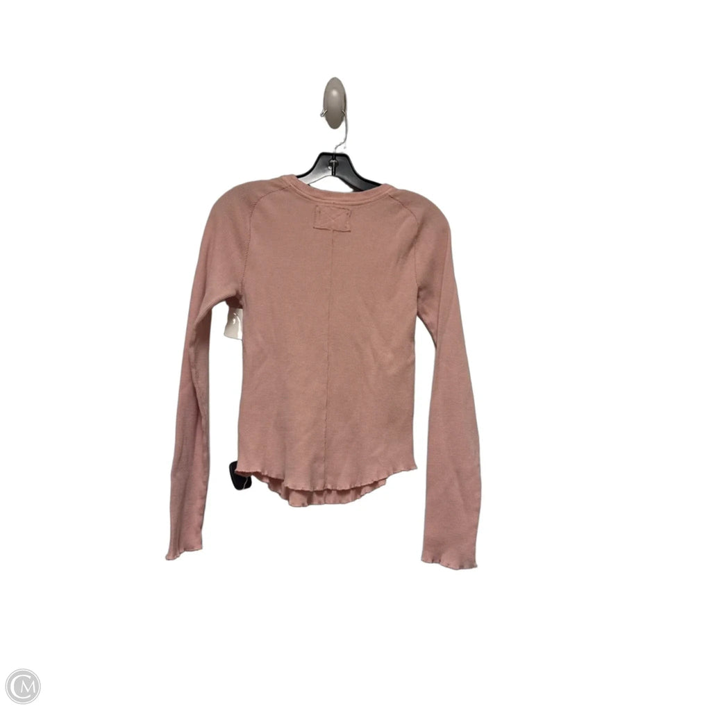 Top Long Sleeve By We The Free In Pink, Size: S