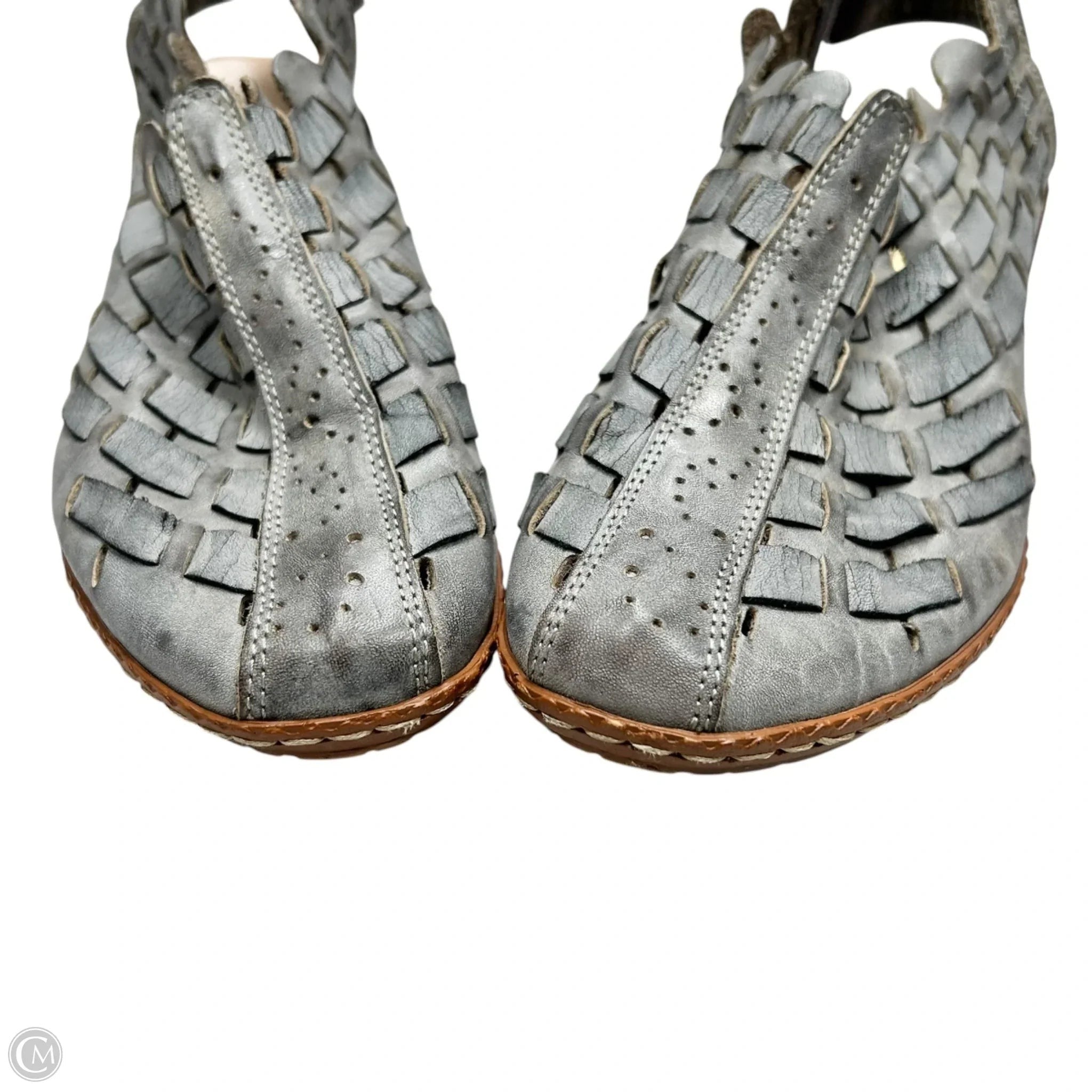 Shoes Heels Block By Riekers In Grey, Size: 6.5