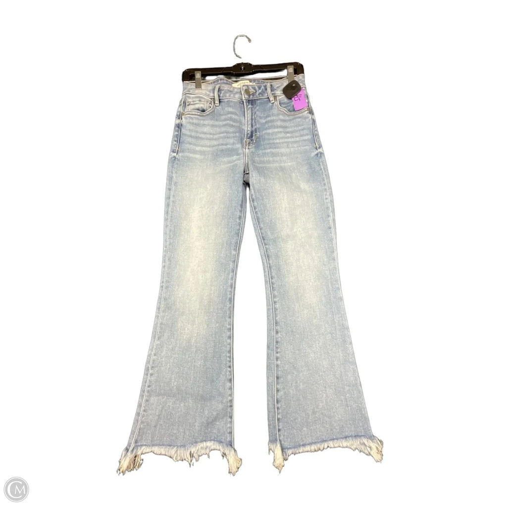 Jeans Flared By Hidden In Blue Denim, Size: 4