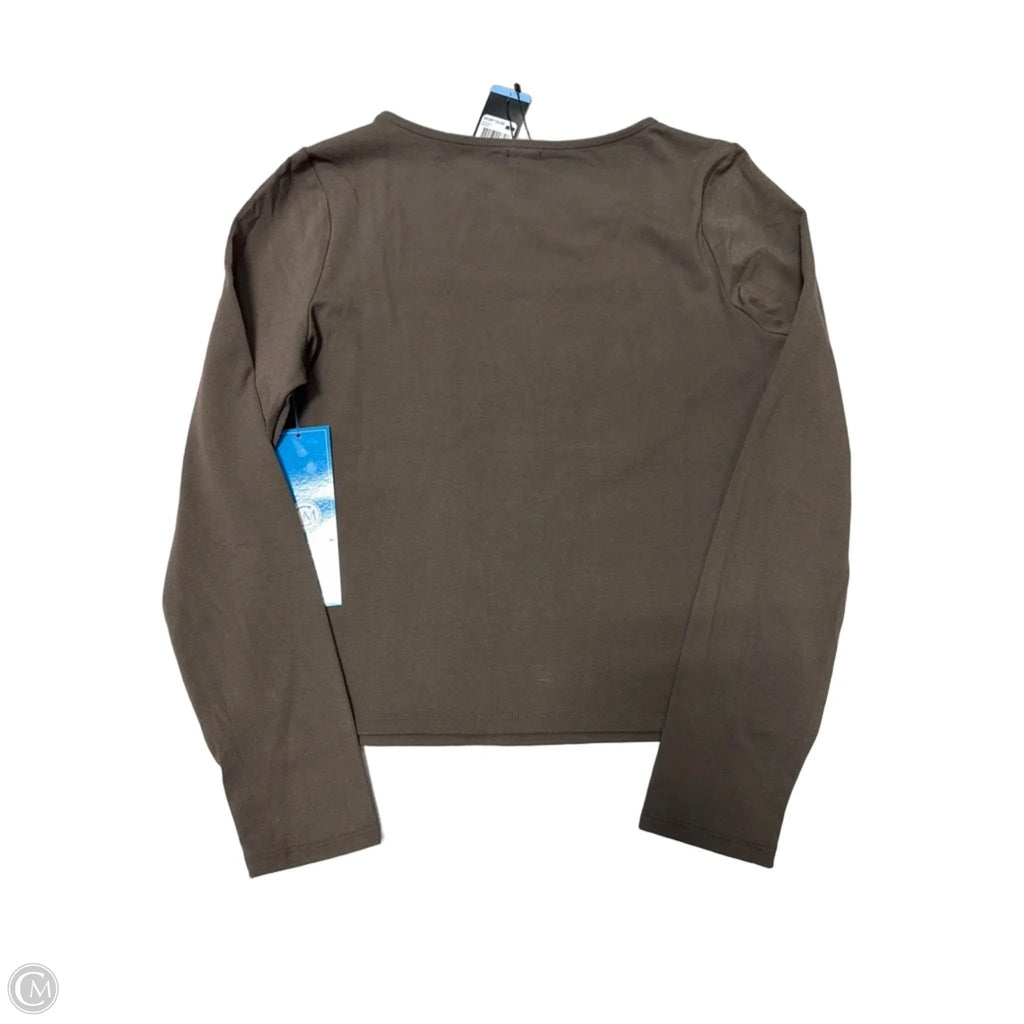 New! Top Long Sleeve By Express In Brown, Size: L