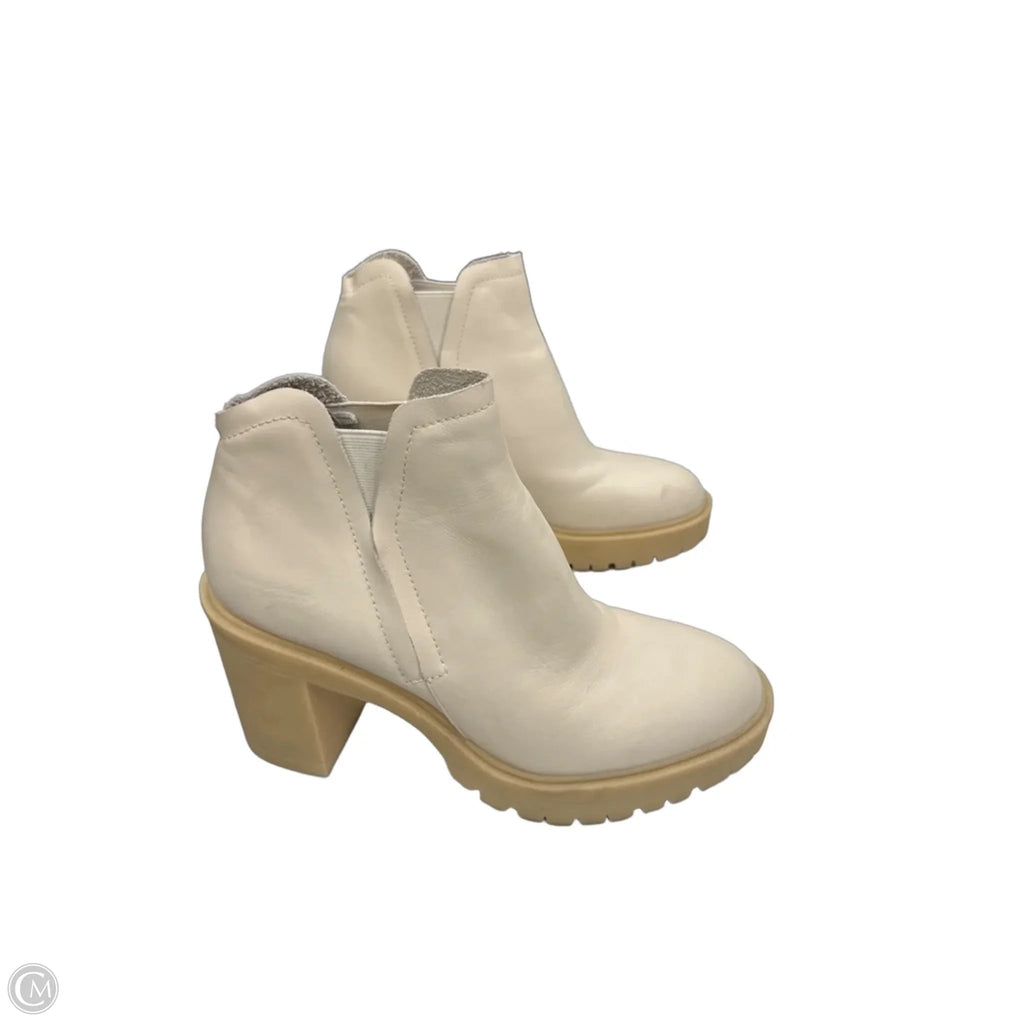 Boots Ankle Heels By Dolce Vita In Cream, Size: 9