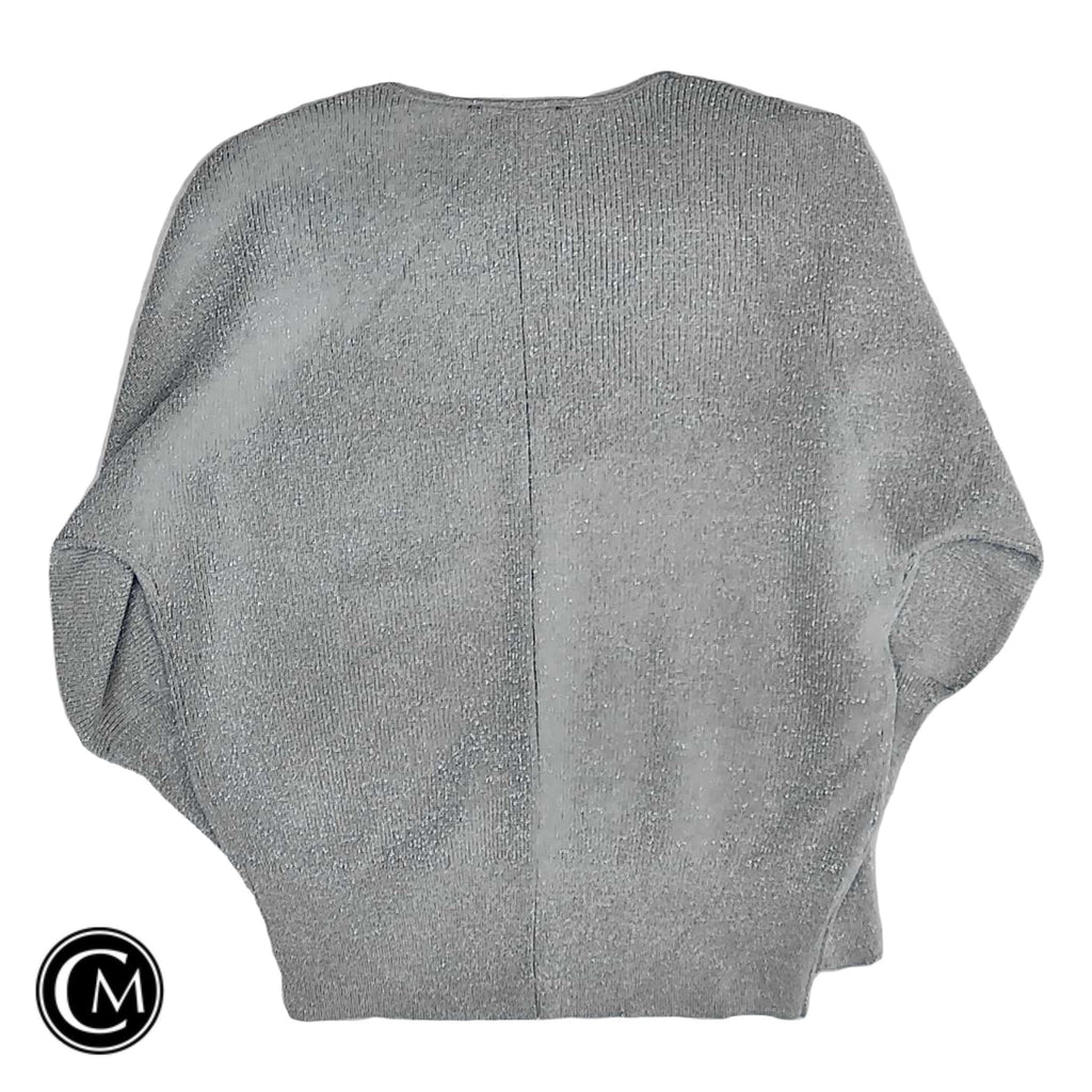 Sweater By Ann Taylor In Silver, Size: S