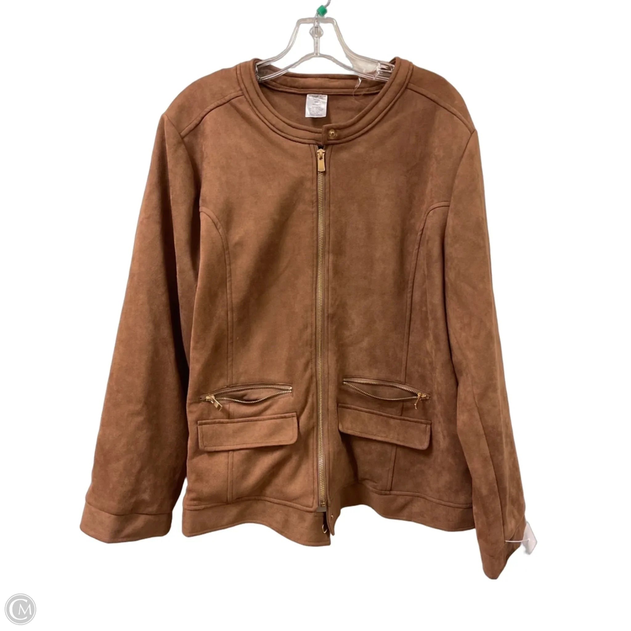 Jacket Other By Clothes Mentor In Brown, Size: 1x