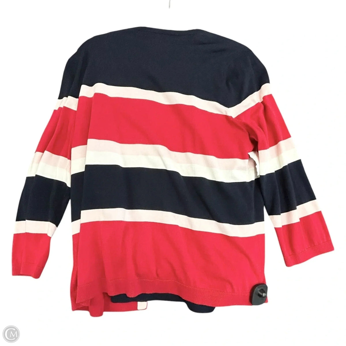 Sweater 2pc By Talbots In Blue Red & White, Size: Xl