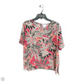 Top Short Sleeve By Liz Claiborne In Floral Print, Size: Xl