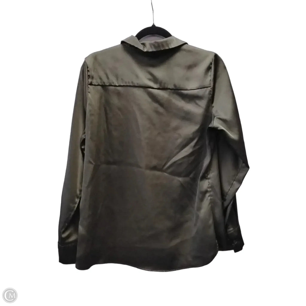 Blouse Long Sleeve By A New Day In Green, Size: M