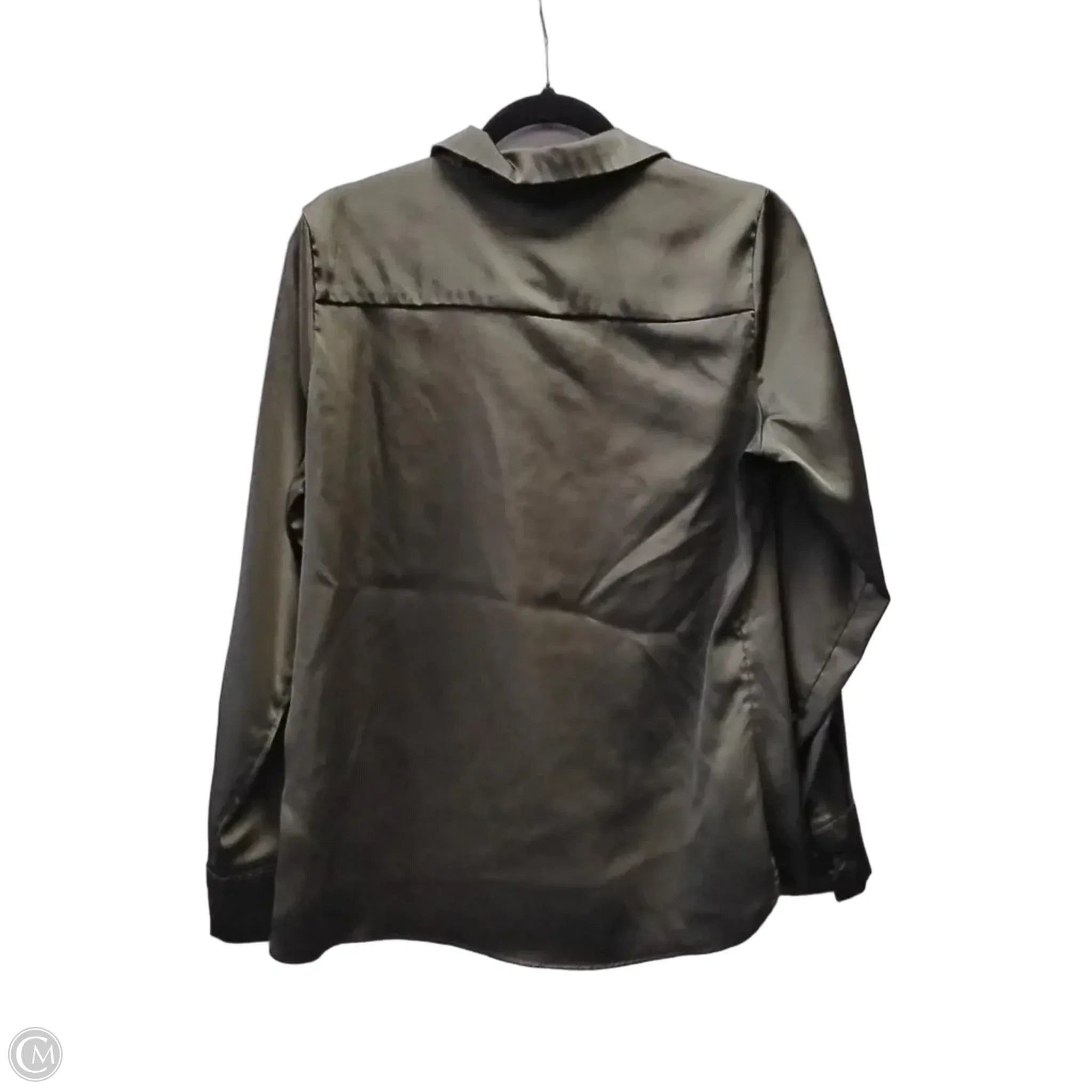 Blouse Long Sleeve By A New Day In Green, Size: M