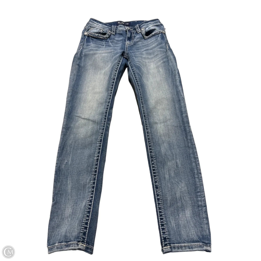Jeans Straight By Miss Me In Blue, Size: 4