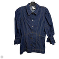 Top 3/4 Sleeve By Anthropologie In Blue Denim, Size: S