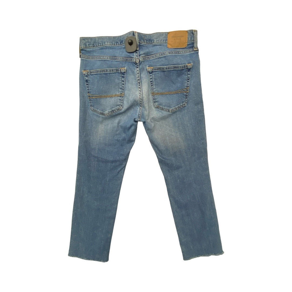 Jeans Straight By Abercrombie And Fitch In Blue, Size:14