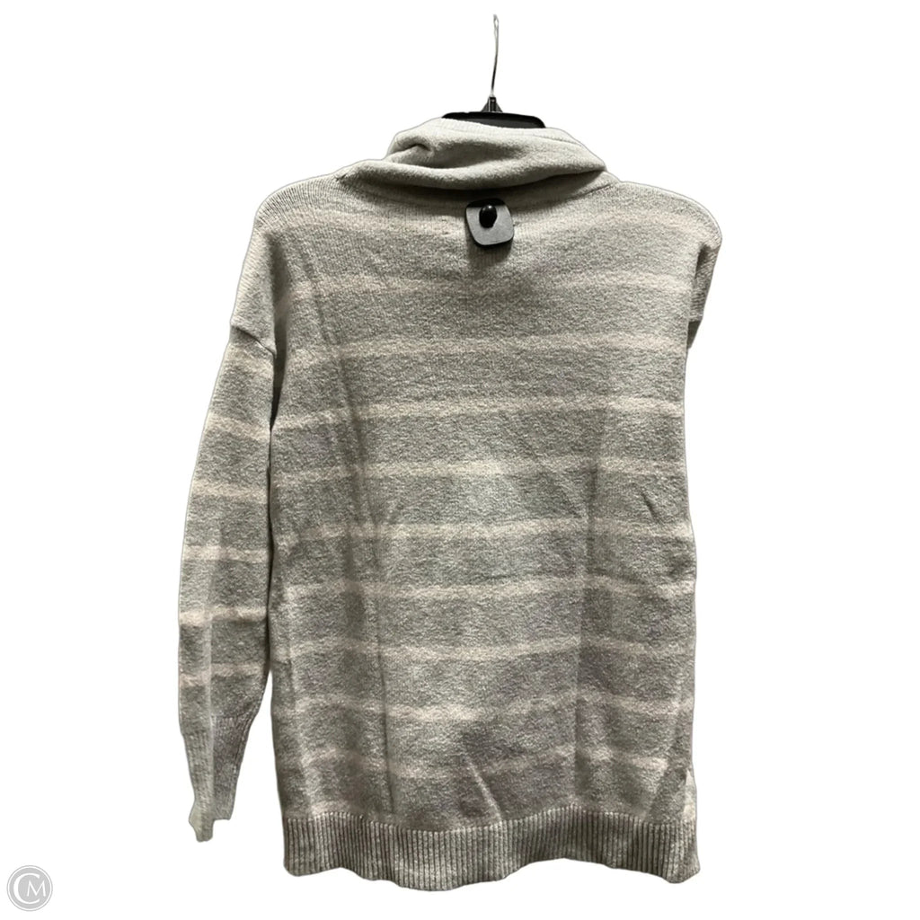 Sweater By Loft In Grey & White, Size: S