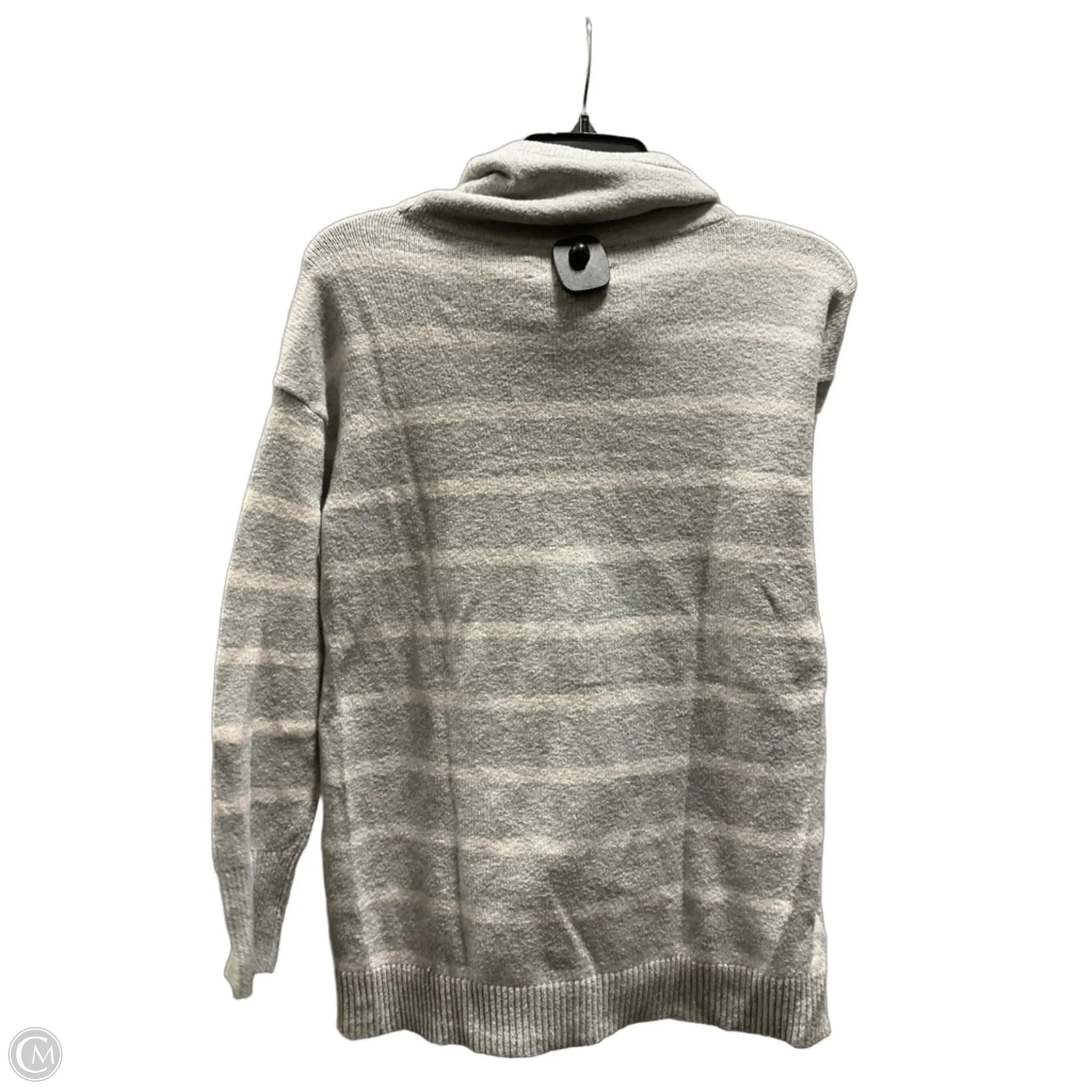 Sweater By Loft In Grey & White, Size: S