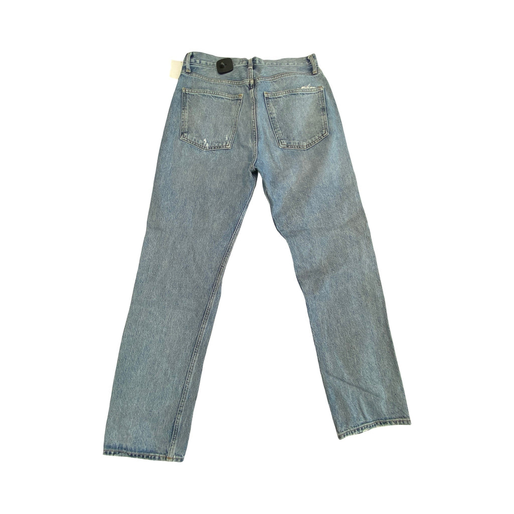 Jeans Wide Leg By Abercrombie And Fitch In Blue Denim, Size:8L