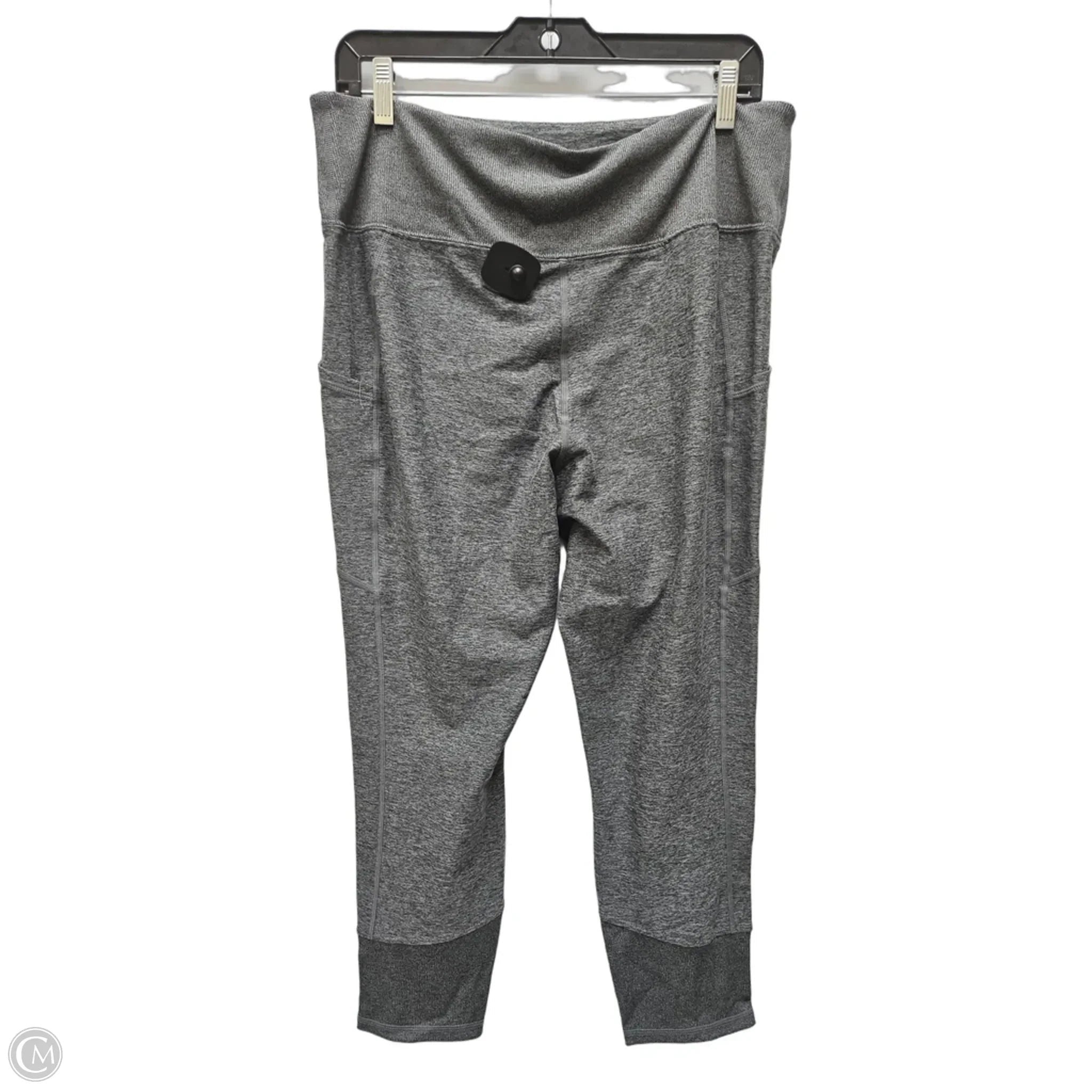 Athletic Leggings By Hue In Grey, Size: Xl