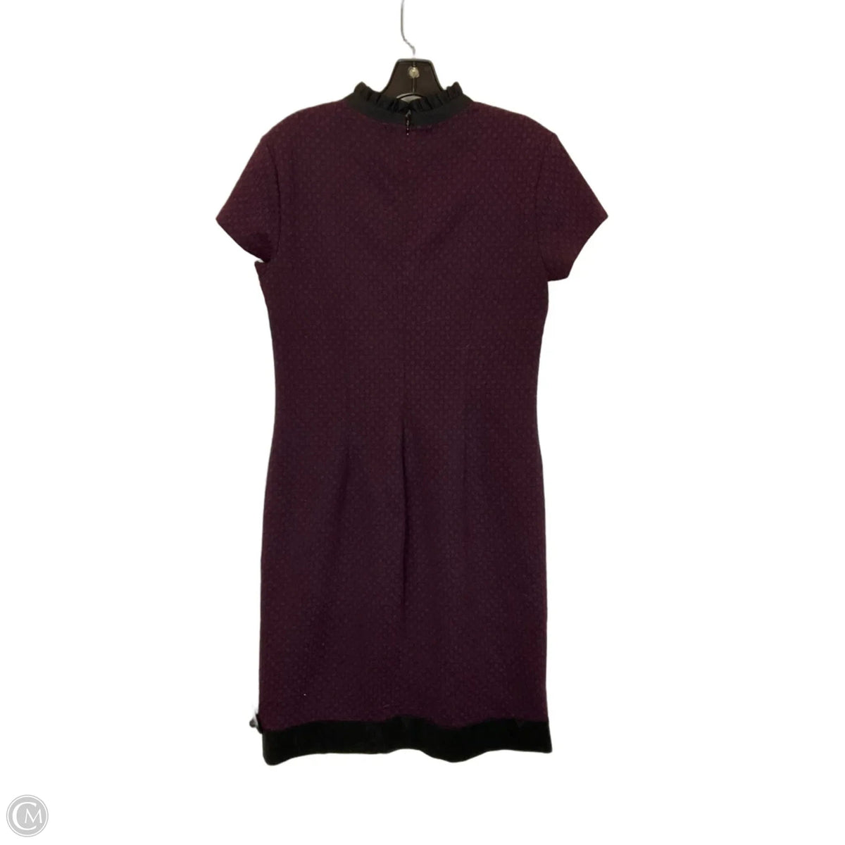 Dress Casual Midi By Ivanka Trump In Black & Purple, Size: 10