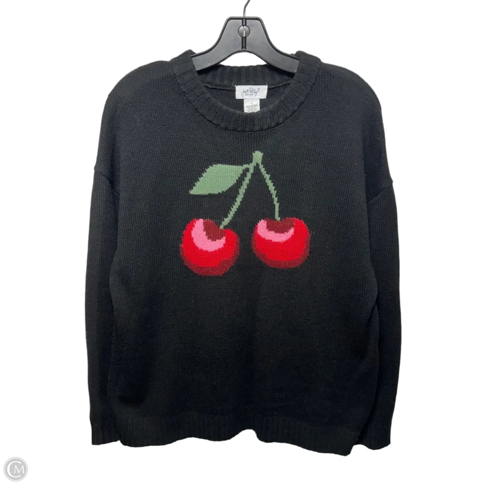 Cherry Sweater By Just Polly In Black, Size: S