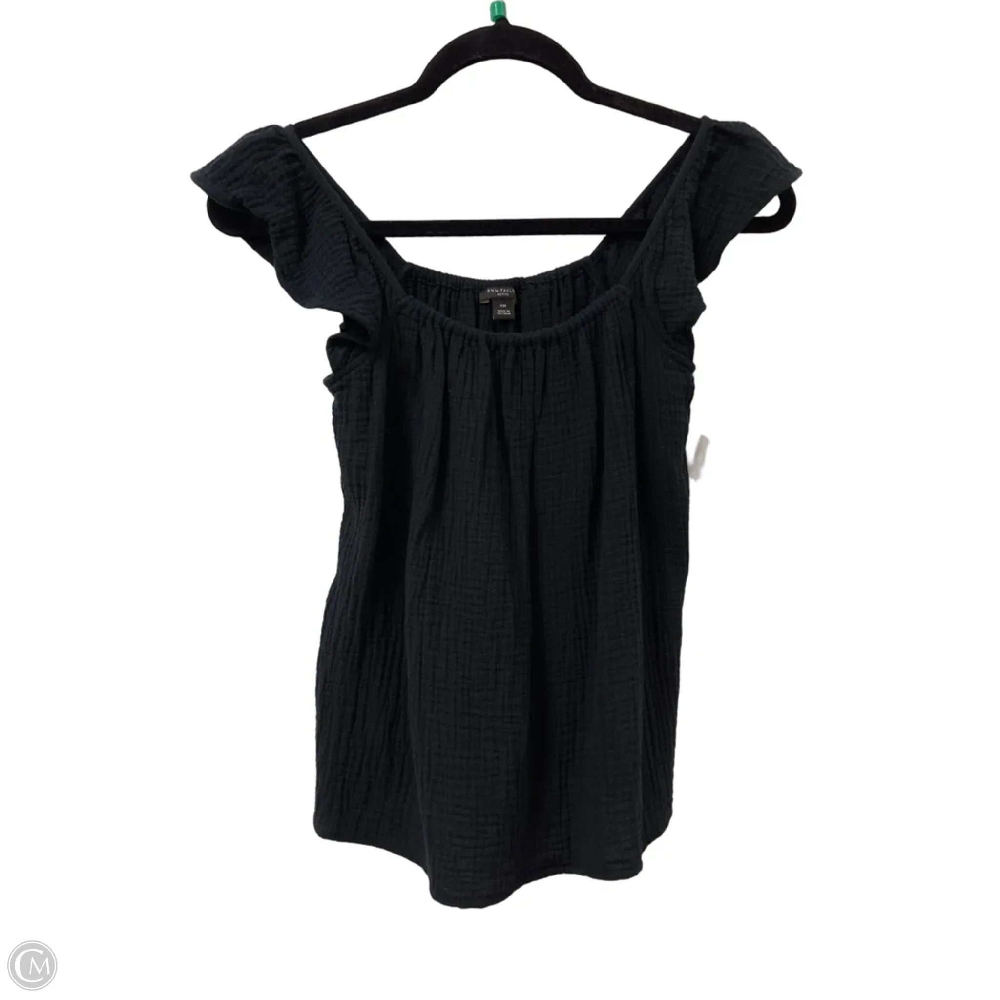 Top Sleeveless By Ann Taylor In Black, Size: Xsp