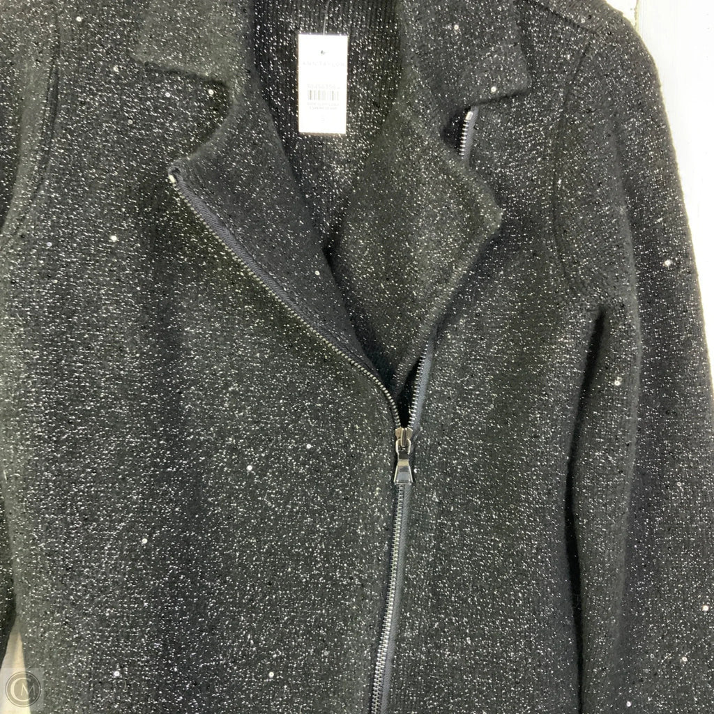 Sweater Cardigan By Ann Taylor In Black, Size: S