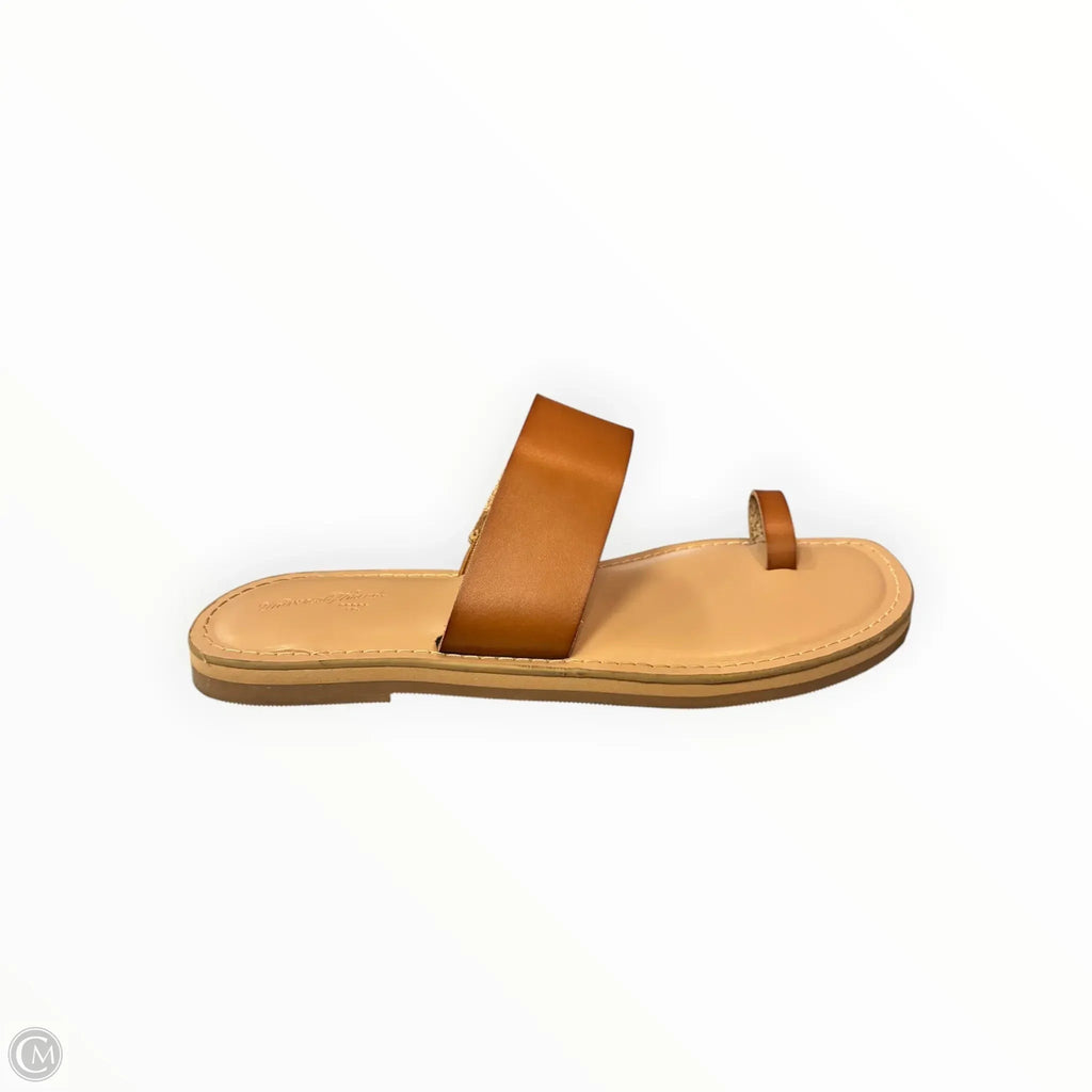 Sandals Flats By Universal Thread In Tan, Size: 6