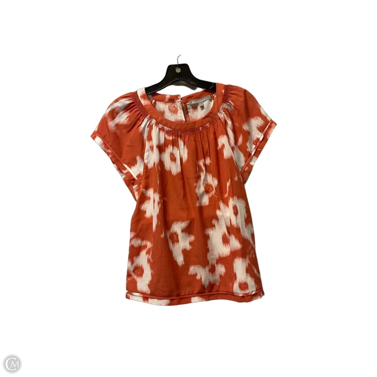 Top Short Sleeve By Daniel Rainn In Orange, Size: Xs