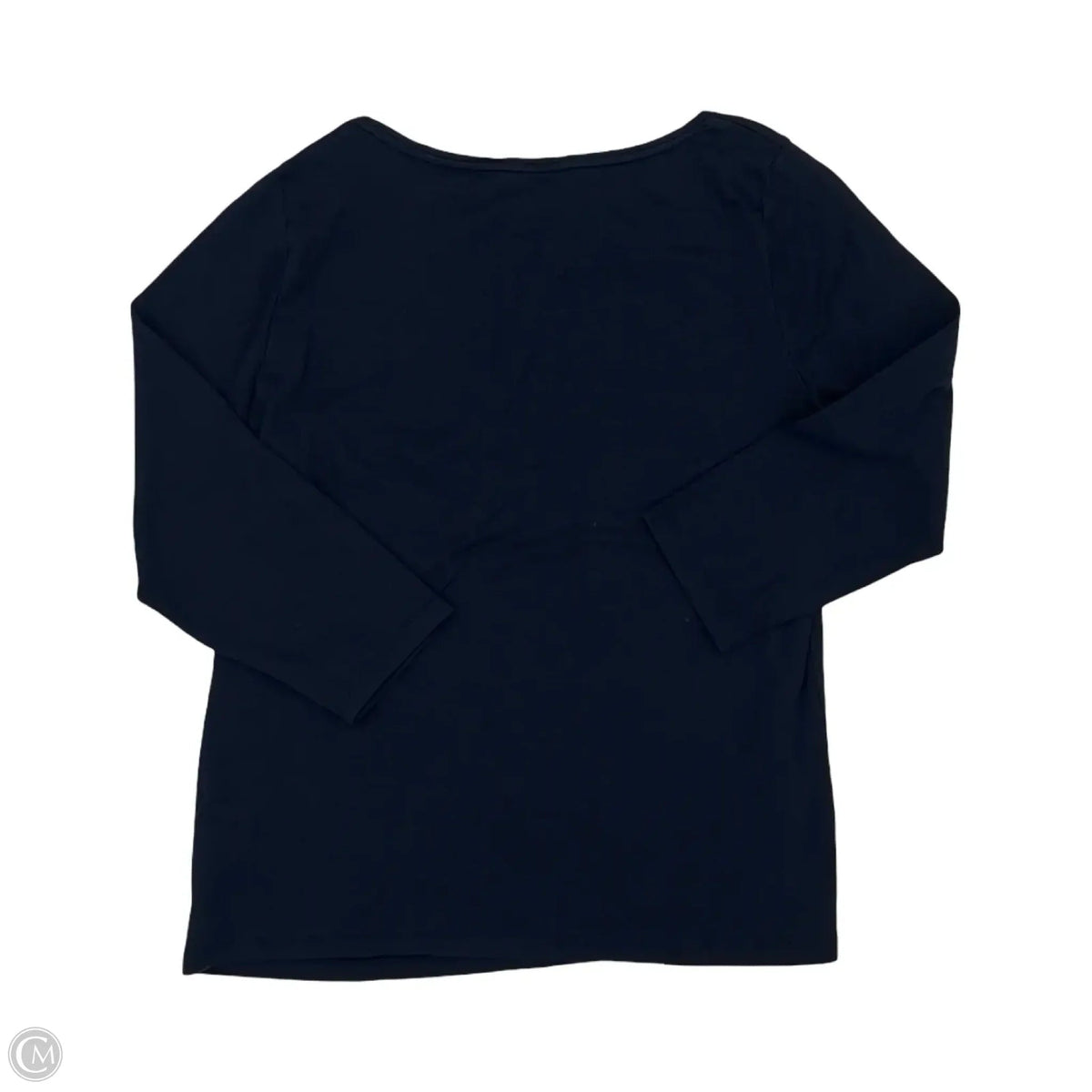 Top 3/4 Sleeve By Talbots In Navy, Size: L