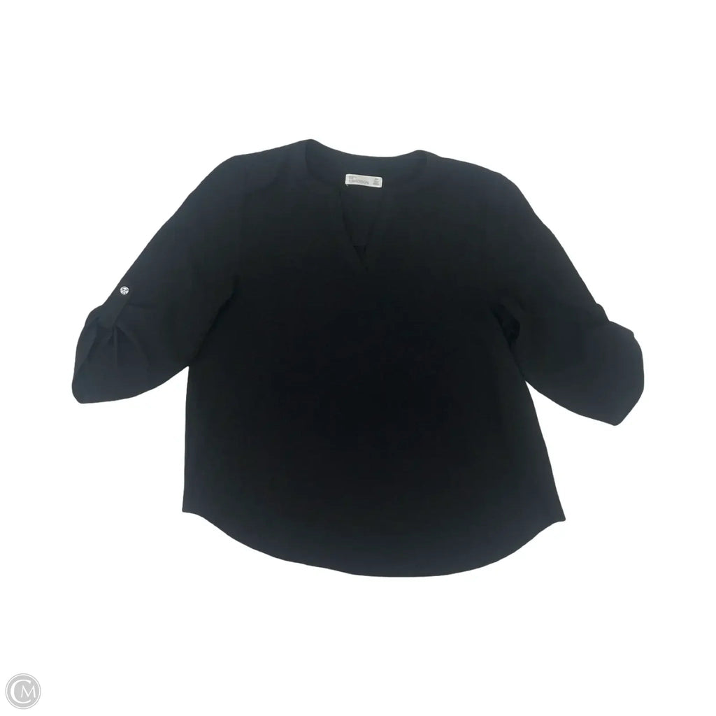 Blouse 3/4 Sleeve By 89th And Madison In Black, Size: M