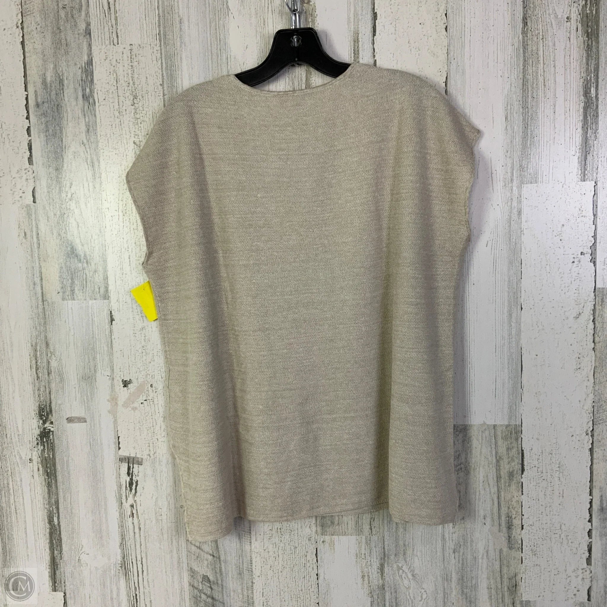 Top Sleeveless By Eileen Fisher In Cream, Size: Xs