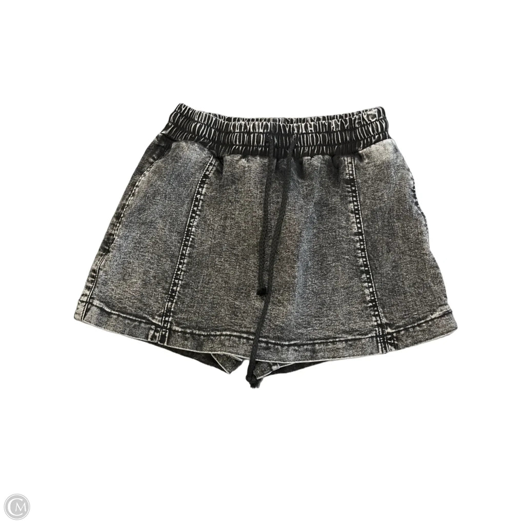 Skort By Clothes Mentor In Black Denim, Size: S