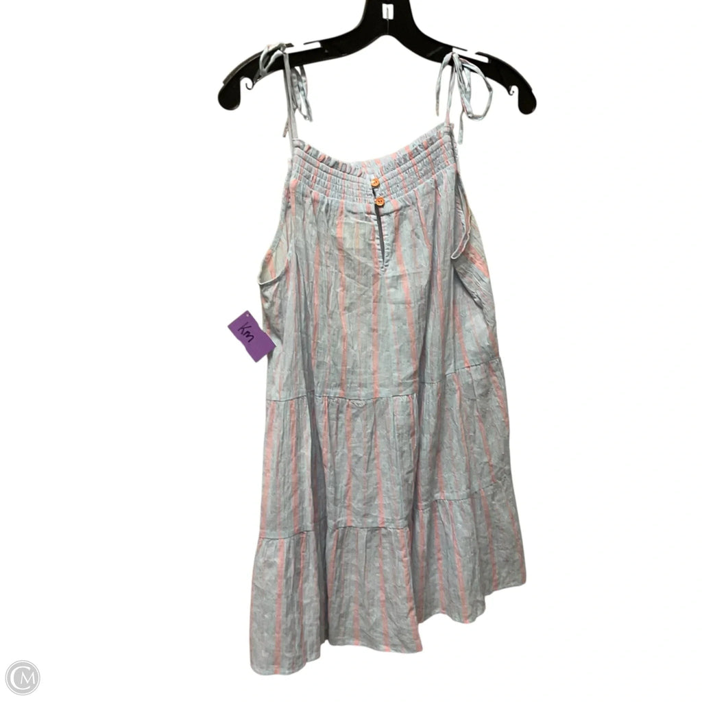 Top Sleeveless By Maeve In Blue & Pink, Size: M