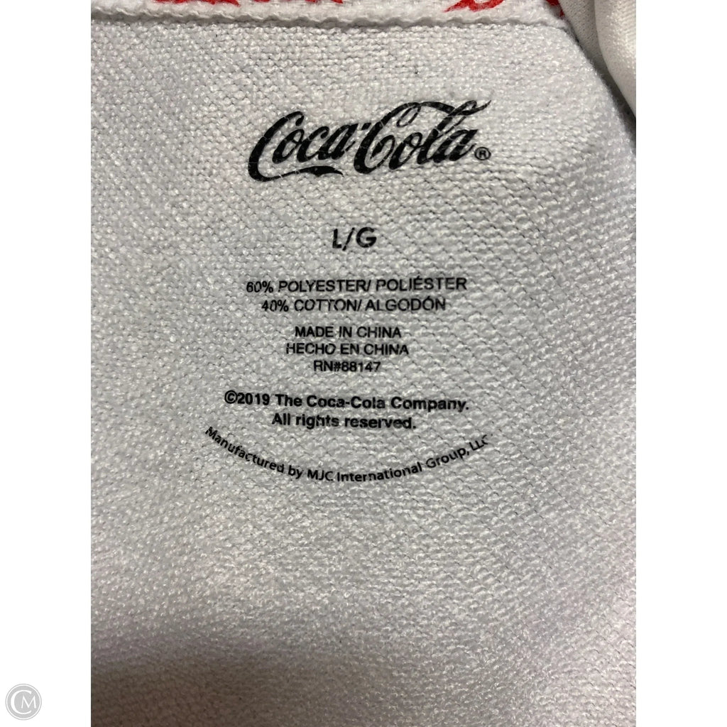 Sweatshirt Crewneck By Clothes Mentor In White, Size: L