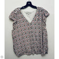 Top Short Sleeve Basic By Loft In Brown, Size: Xl