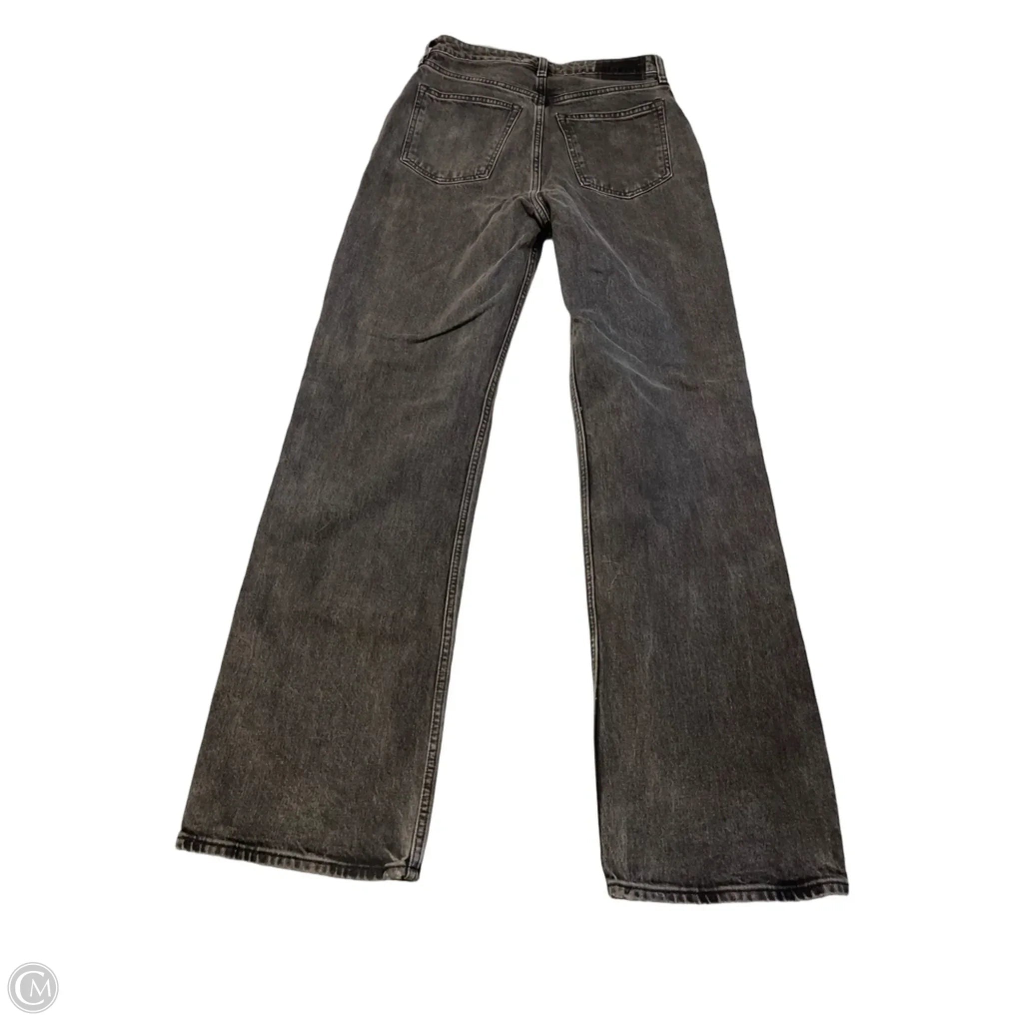 Jeans Wide Leg By Abercrombie And Fitch In Grey Denim, Size: 6l