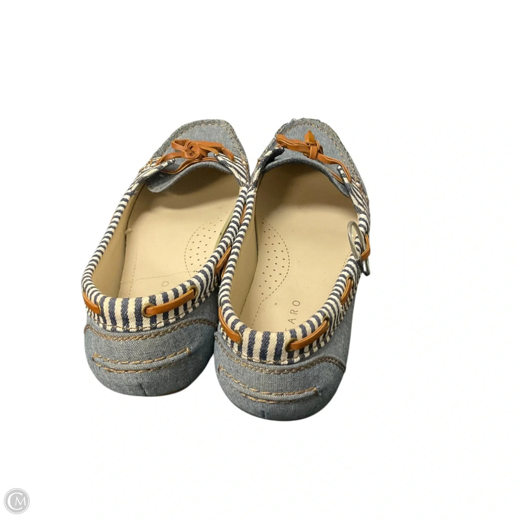 Shoes Flats By Pesaro In Blue, Size: 9