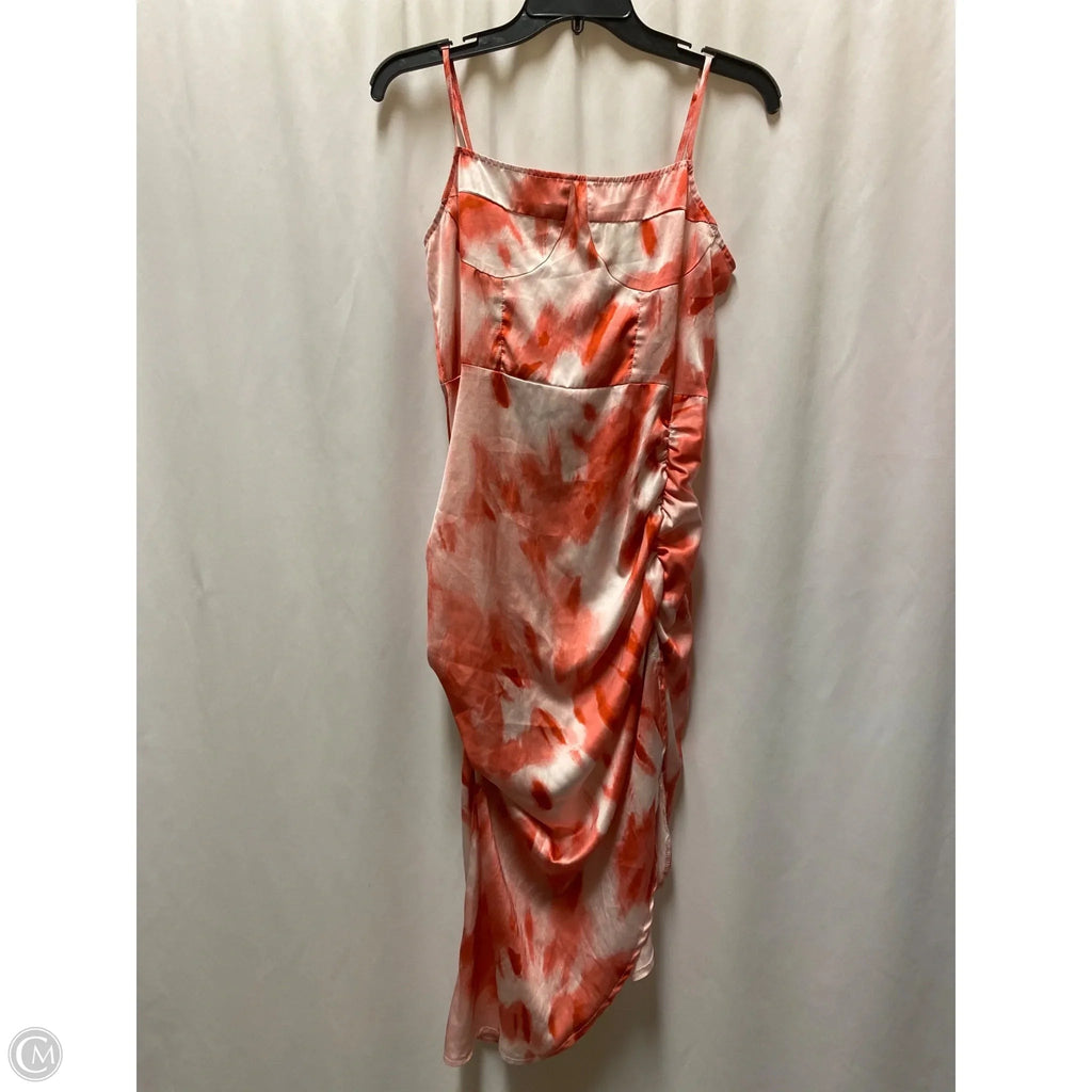 Dress Casual Midi By Shein In Pink, Size: M