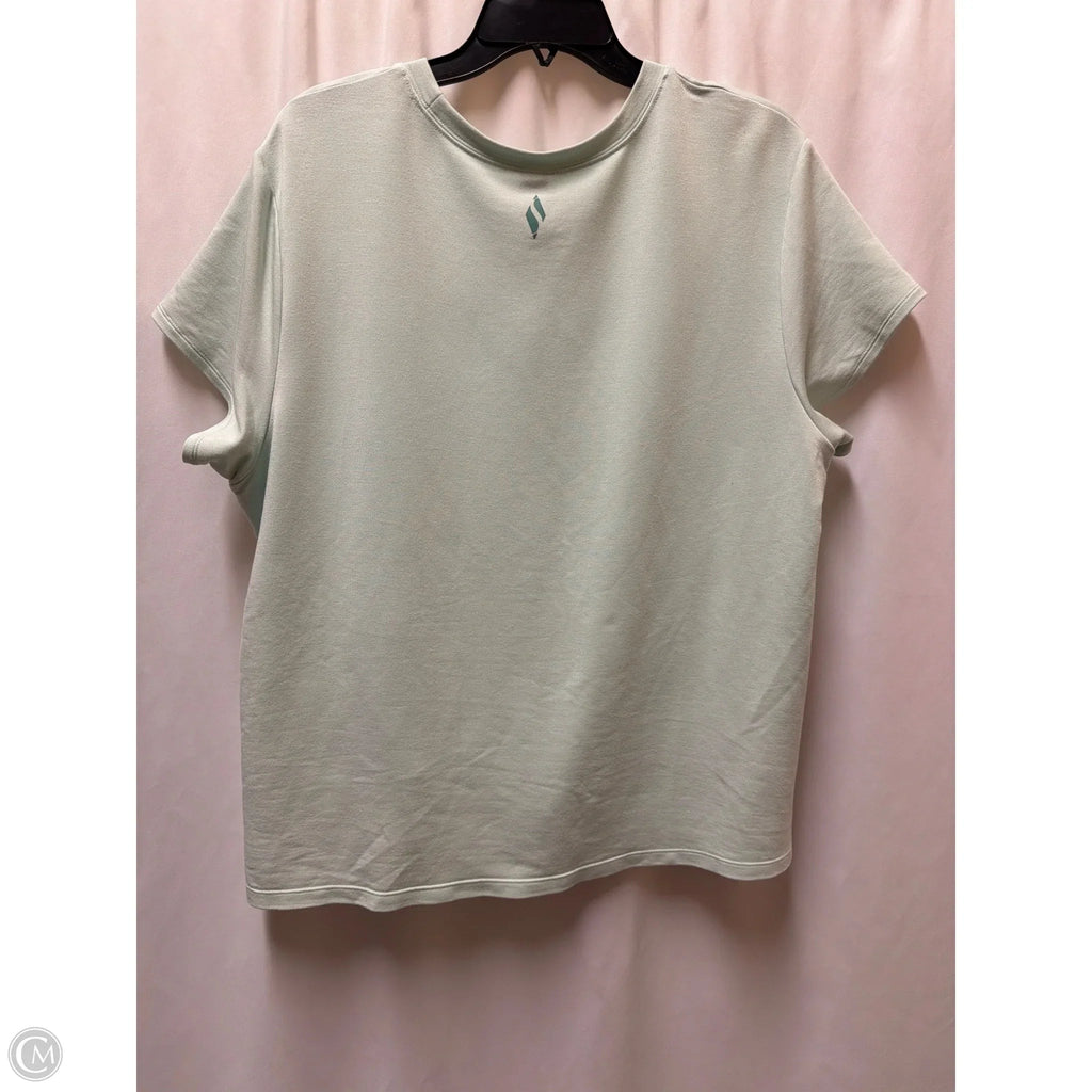 Top Short Sleeve By Skechers In Green, Size: Xxl