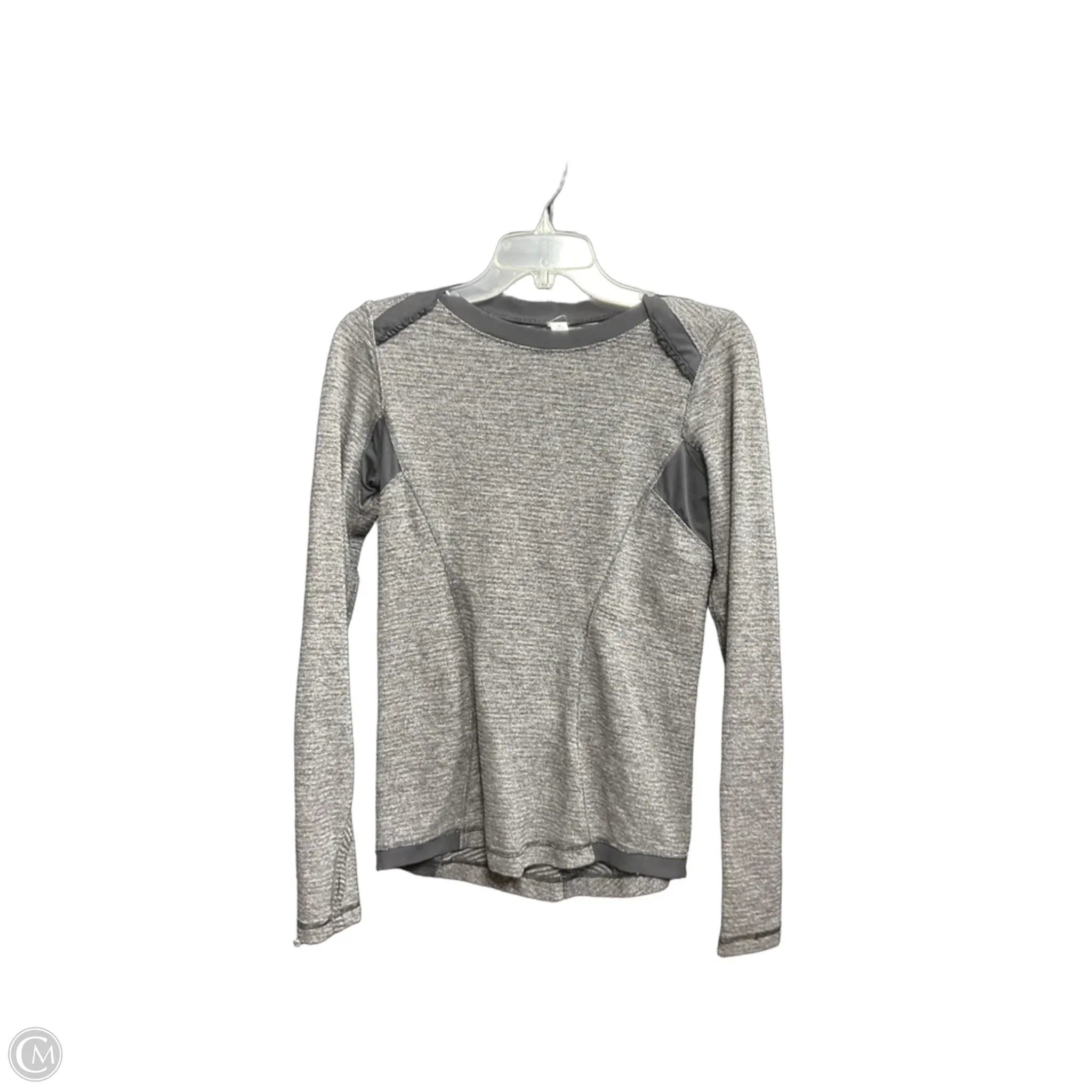 Athletic Top Long Sleeve Crewneck By Lululemon In Grey, Size: 6