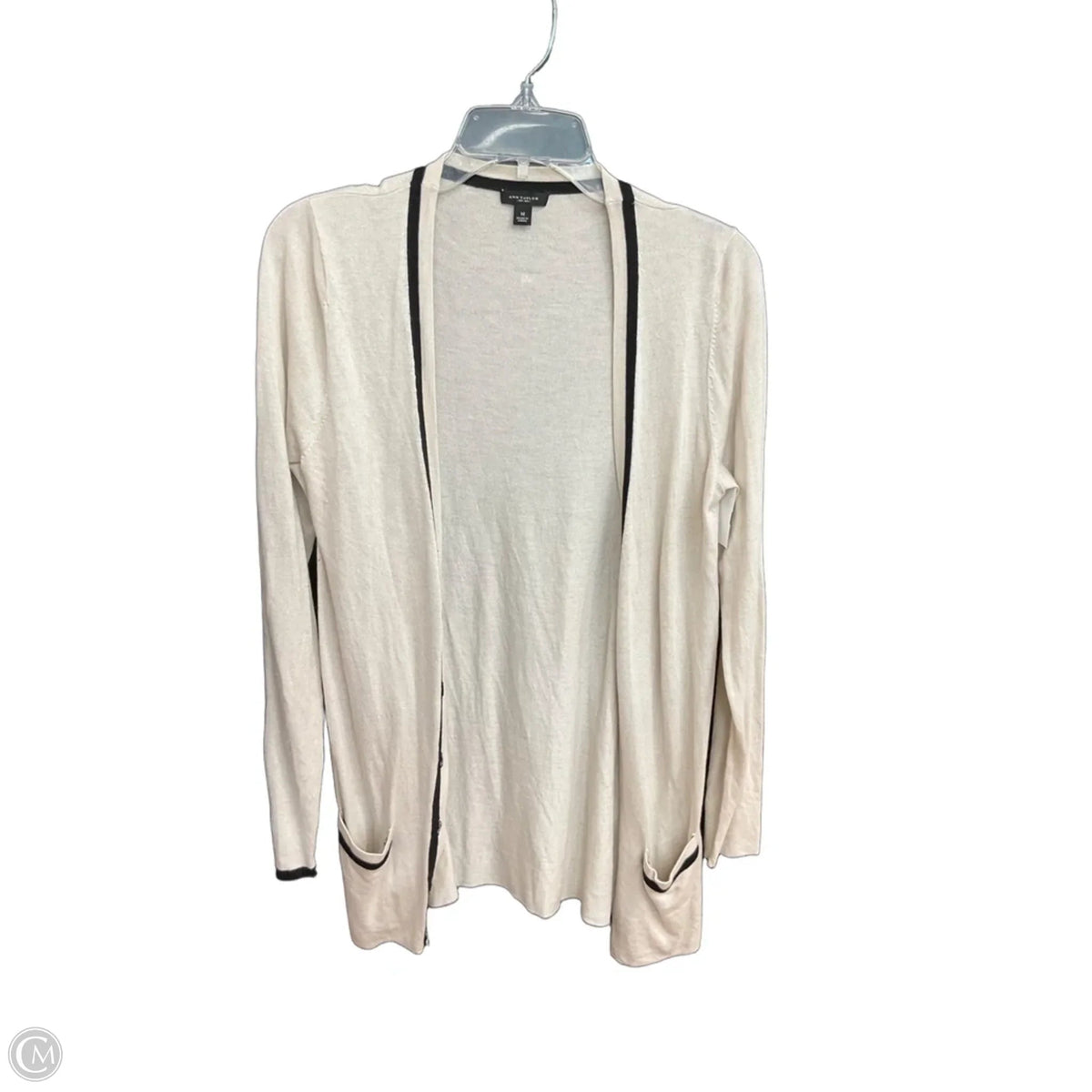 Cardigan By Ann Taylor In Cream, Size: M