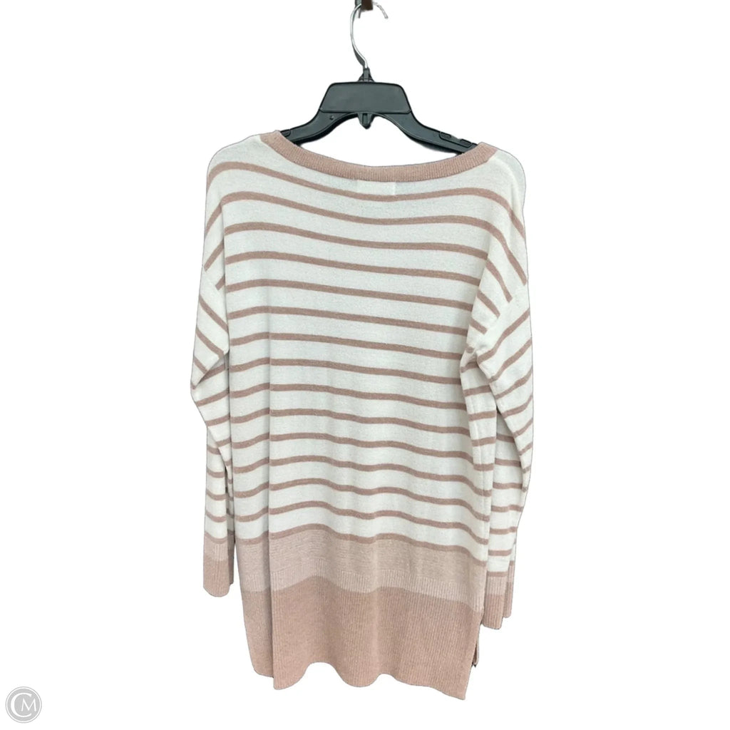 Top Long Sleeve By Barefoot Dreams In Striped Pattern, Size: M