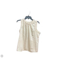 Top Sleeveless By Loft In Cream, Size: M
